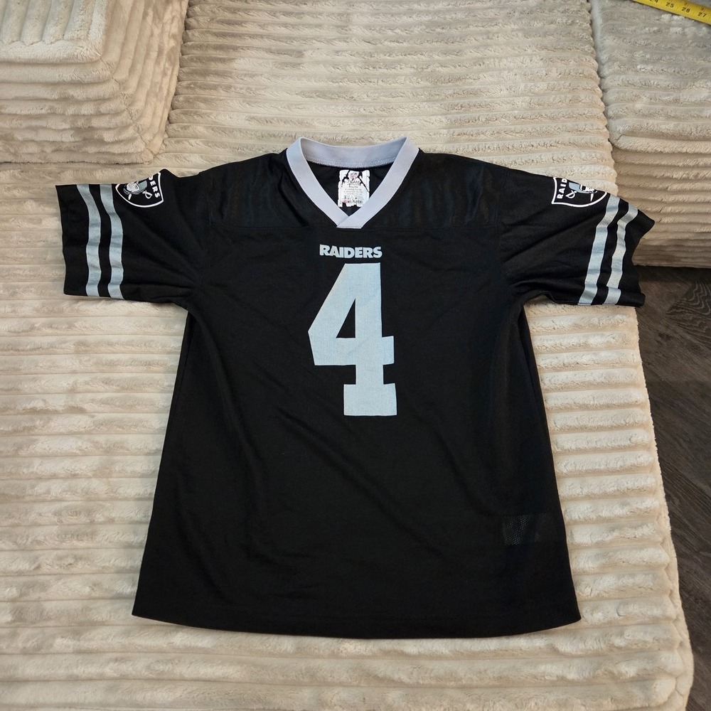 NFL Raiders Derek Carr #4 Jersey Black Youth XL 14/16